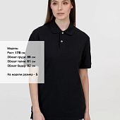 Рубашка поло унисекс Pacific, черная