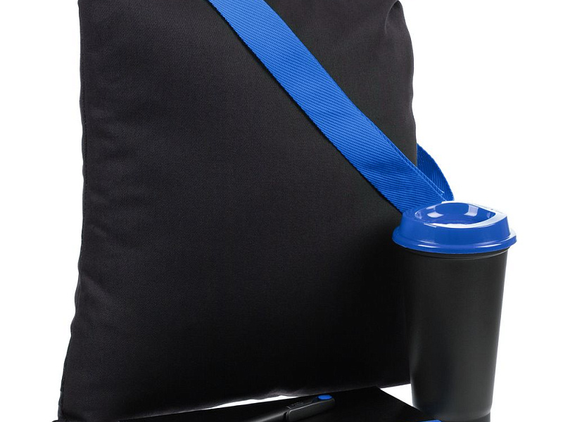 Набор Velours Bag, черный с синим