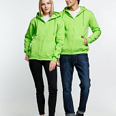 Толстовка на молнии с капюшоном Siverga Heavy 2.0, зеленое яблоко