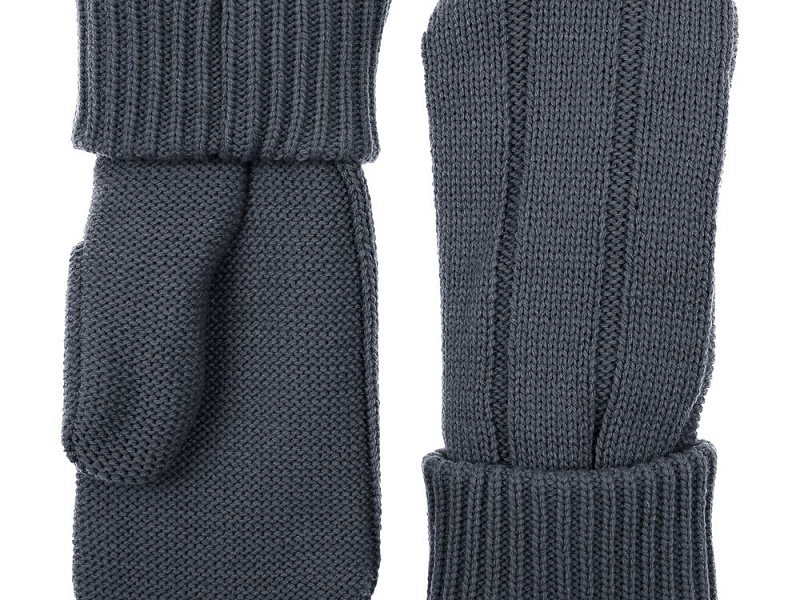 Варежки Knit Beat, серые (графит)