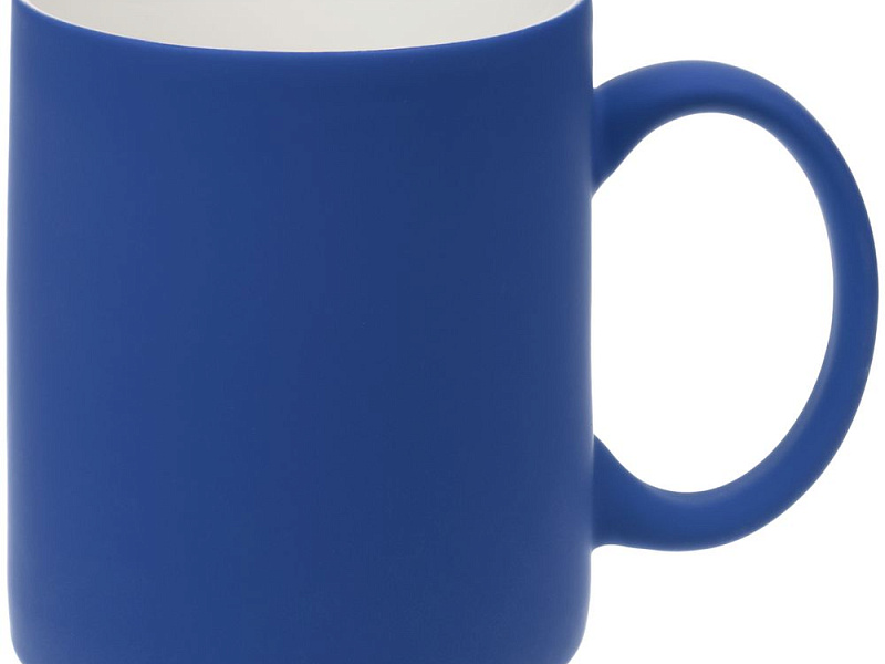 Кружка Promo Soft с покрытием софт-тач, синяя