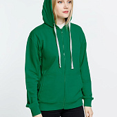 Толстовка на молнии с капюшоном Siverga, зеленая