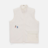 Жилет унисекс Oblako, молочно-белый