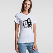 Футболка женская «Приступ лени», белая