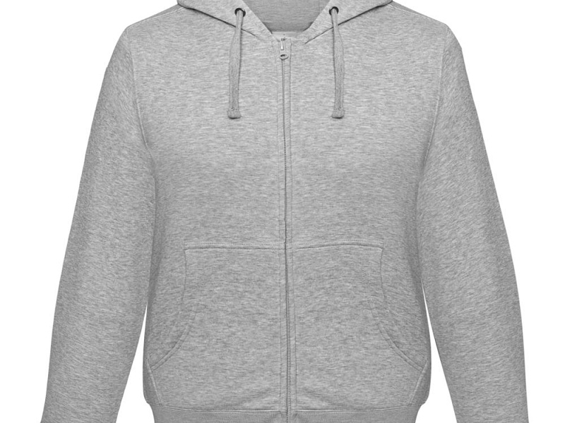 Толстовка мужская Hooded Full Zip серый меланж