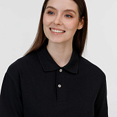 Рубашка поло унисекс Pacific, черная