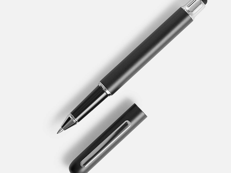 Роллер Scribo со стилусом, матовый серый