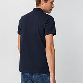 Рубашка поло мужская Spring 210 темно-синяя (navy)