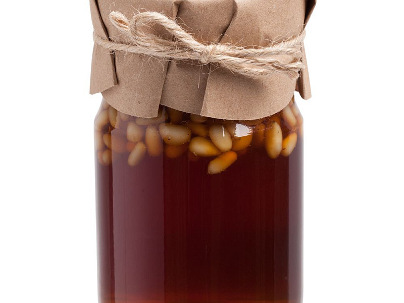 Мед цветочный Bee To Bear, с кедровыми орехами