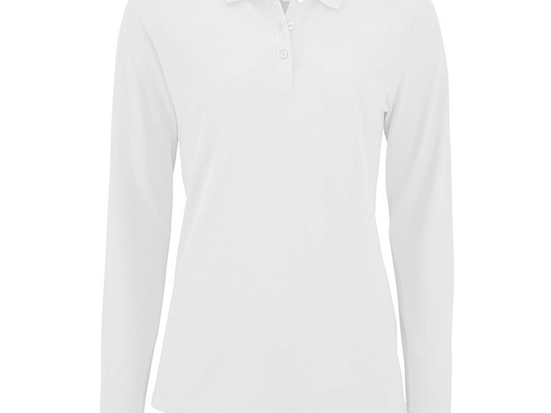 Рубашка поло женская с длинным рукавом Perfect LSL Women, белая