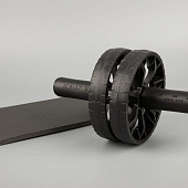 Ролик для пресса с ковриком Presswork, черный