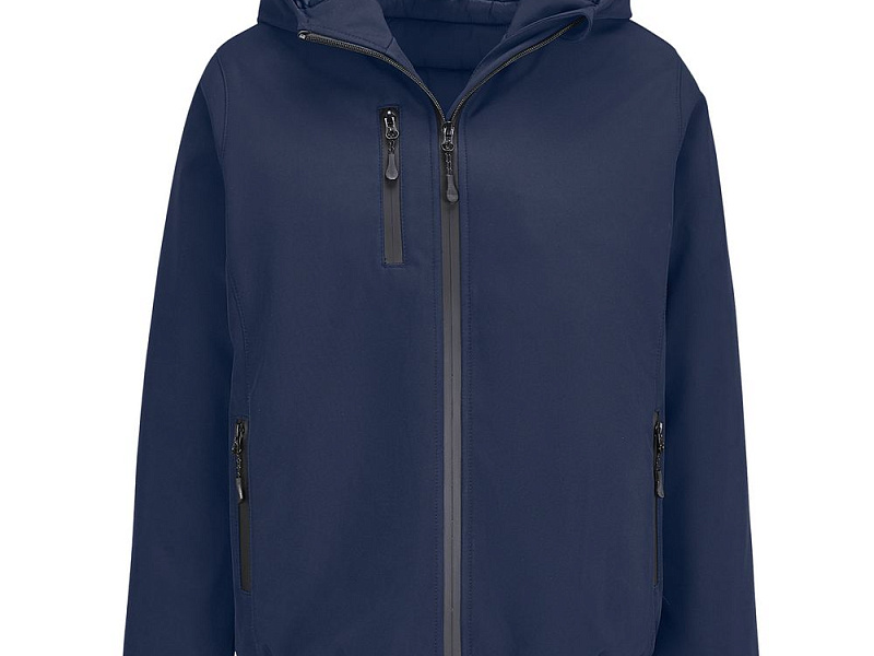 Куртка софтшелл с капюшоном женская Falcon Women, синяя