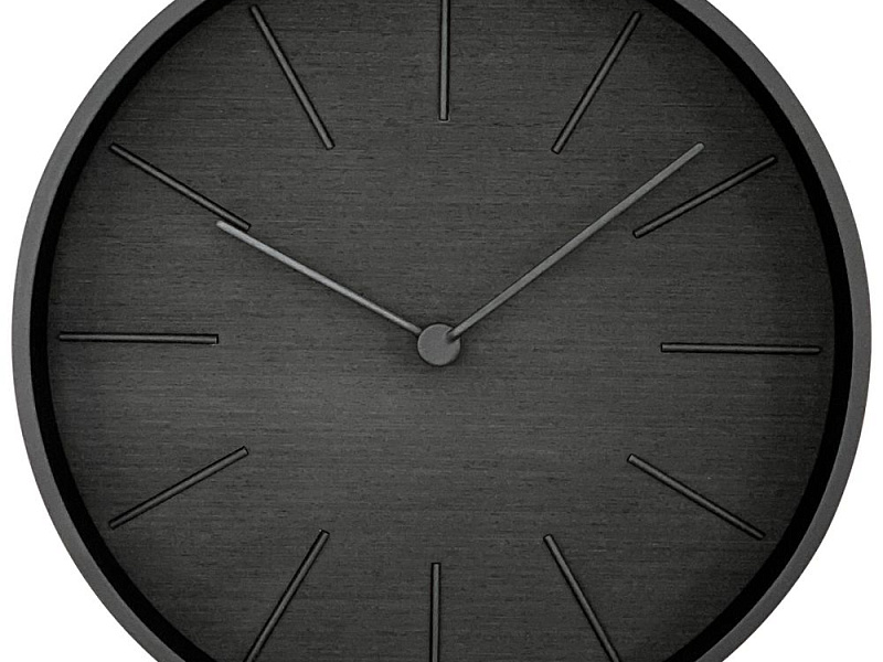 Часы настенные Plato, черное дерево