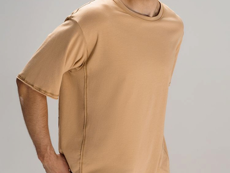 Футболка оверсайз унисекс Vozduh, бежевая