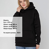 Худи унисекс оверсайз Full Swing, черное