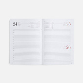 Ежедневник New Nebraska, датированный, красный