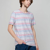 Футболка мужская Rayet двусторонняя, красная с синим