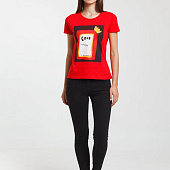 Футболка женская «Сода», красная