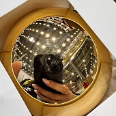 Оформительский шар Finery, 8 см, глянцевый золотистый