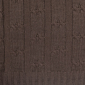 Плед Trenza, коричневый (какао)