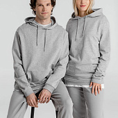 Толстовка с капюшоном унисекс Hoodie, серый меланж