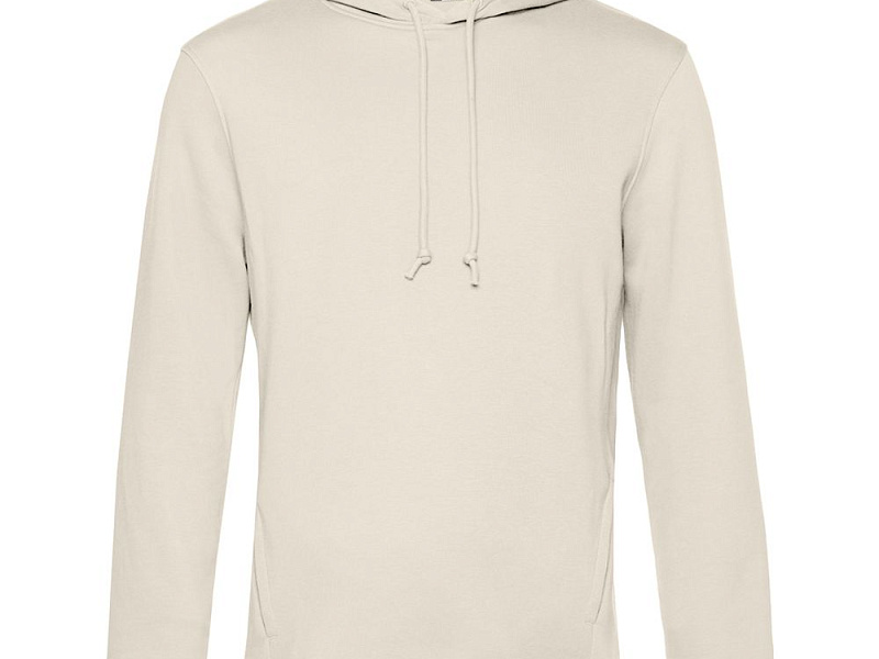 Толстовка с капюшоном унисекс BNC Inspire (Organic), молочно-белая