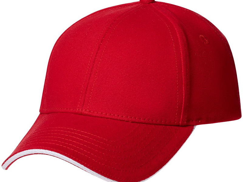 Бейсболка Spiker, красная с белым