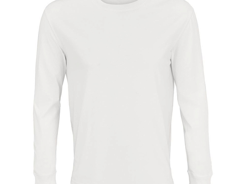 Футболка унисекс с длинным рукавом Pioneer LSL, белая