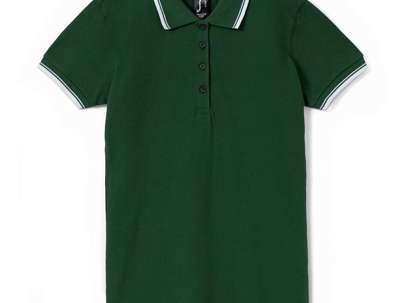 Рубашка поло женская Practice Women 270, зеленая с белым