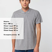 Рубашка поло мужская Summer 170, серый меланж