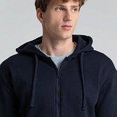 Толстовка на молнии с капюшоном Siverga Heavy 2.0, темно-синяя