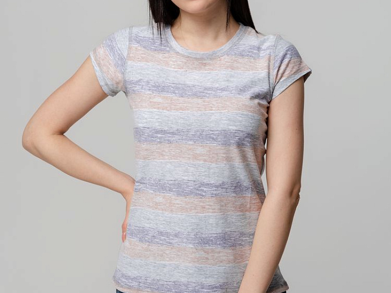 Футболка женская Rayet Lady двусторонняя, оранжевая с фиолетовым