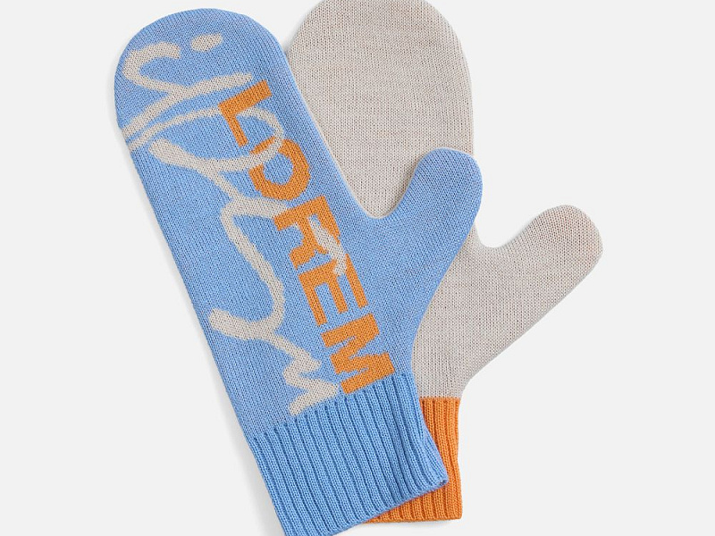 Варежки на заказ Mani, полушерсть