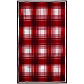 Плед Duotone, красный с белым