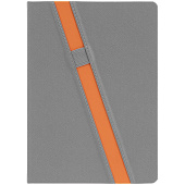 Ежедневник Rubikon на заказ, недатированный серо-оранжевый