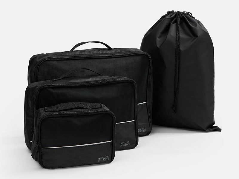 Дорожный набор сумок noJumble 4 в 1, черный