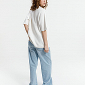 Джемпер с коротким рукавом Siluetti Volumica, молочно-белый