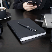 Ручка шариковая Broad Ring Soft Touch, черная