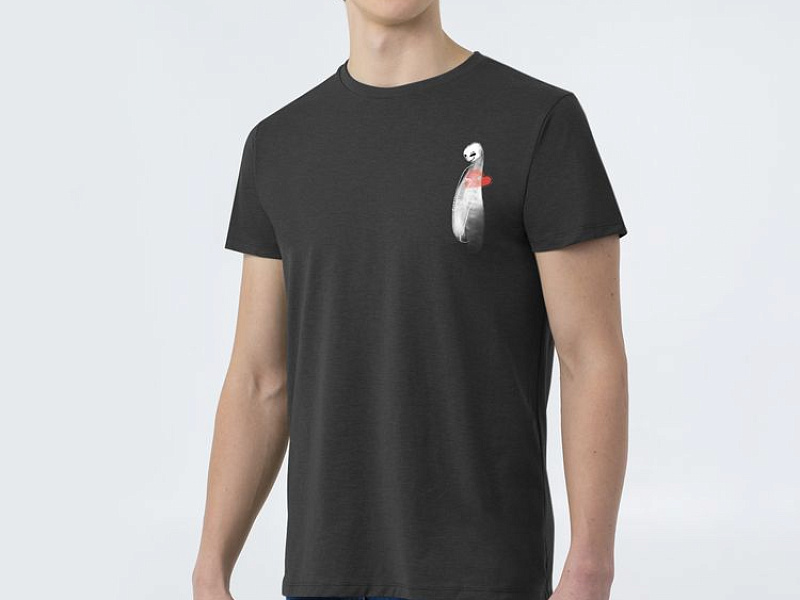 Футболка приталенная Ghost of Love, черный меланж