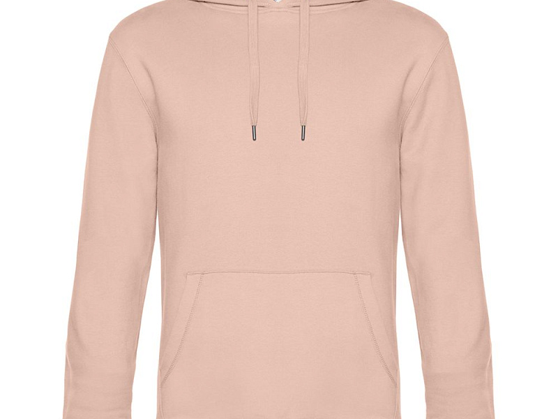 Толстовка с капюшоном унисекс King, розовая