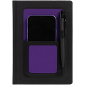 Ежедневник Mobile на заказ, недатированный, черно-фиолетовый