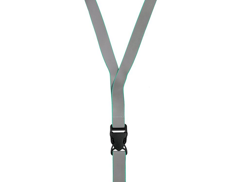 Лента светоотражающая Interlevel, зеленая с серым