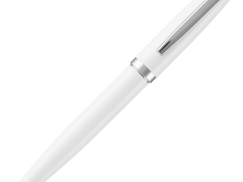 Ручка шариковая Letra Chrome, глянцевая, белая