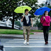 Зонт складной Basic, зеленое яблоко