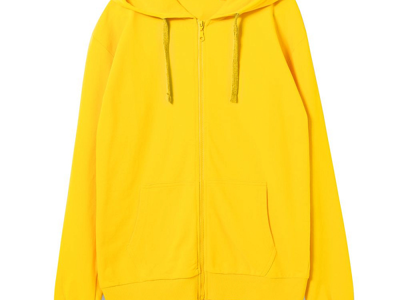 Толстовка на молнии с капюшоном Siverga 2.0, желтая