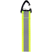 Светоотражающий брелок Flashline, серый с зеленым