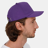 Бейсболка Long Beach, темно-фиолетовая