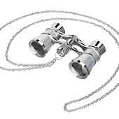 Театральный бинокль Broadway 325B, серебристый