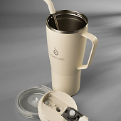 Термостакан Kasumigaoka, белый (молочный)