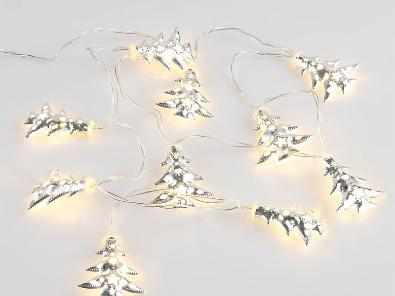 Светодиодная гирлянда Silver Lights, серебристая
